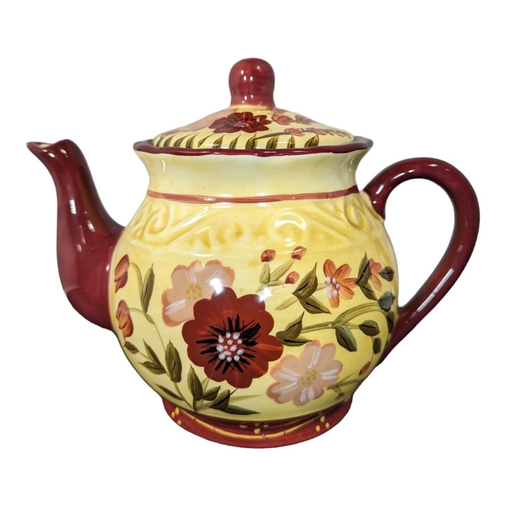 Casa Vero Vera Teapot by ACK English Garden Pattern Hand Painted  Mint Condition